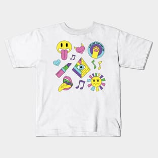 Musical notes and various symbole Kids T-Shirt